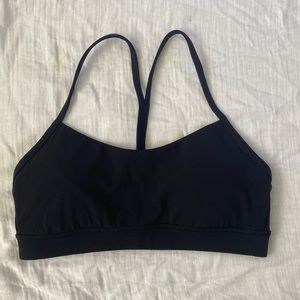 Lululemon Black Flow Y Bra Nulu Light Support A-C Cups Size 8